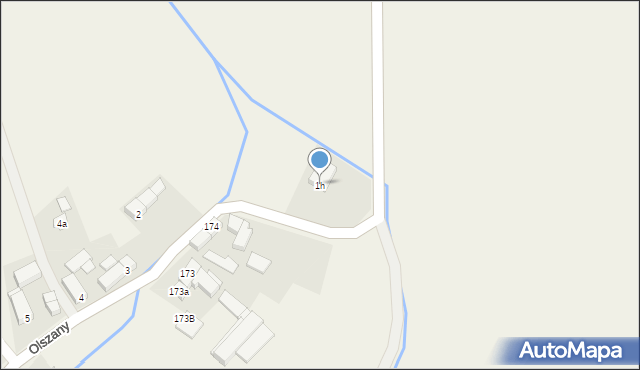 Olszany, Olszany, 1h, mapa Olszany