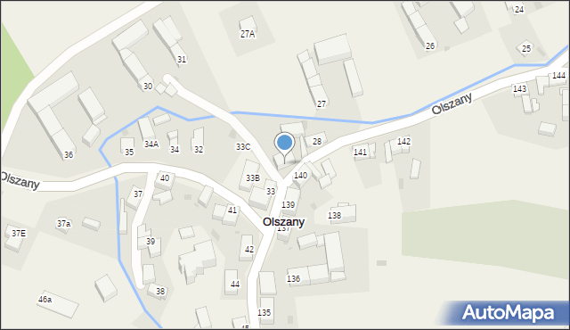 Olszany, Olszany, 29, mapa Olszany