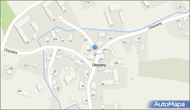 Olszany, Olszany, 33, mapa Olszany