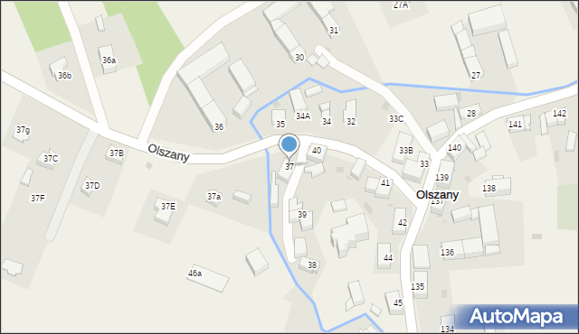 Olszany, Olszany, 37, mapa Olszany