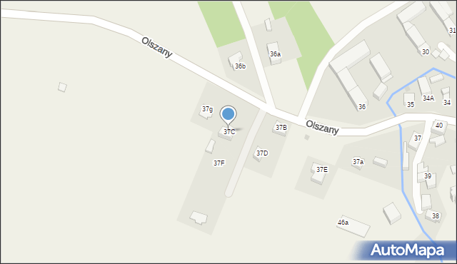 Olszany, Olszany, 37C, mapa Olszany