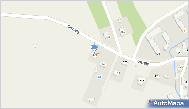 Olszany, Olszany, 37g, mapa Olszany