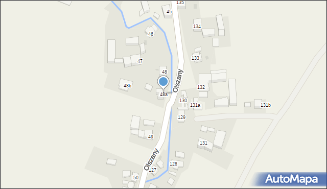 Olszany, Olszany, 48a, mapa Olszany