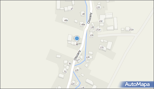 Olszany, Olszany, 49, mapa Olszany