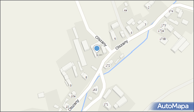 Olszany, Olszany, 7, mapa Olszany