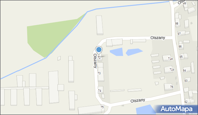 Olszany, Olszany, 72, mapa Olszany