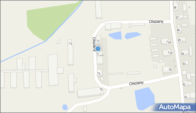 Olszany, Olszany, 73, mapa Olszany