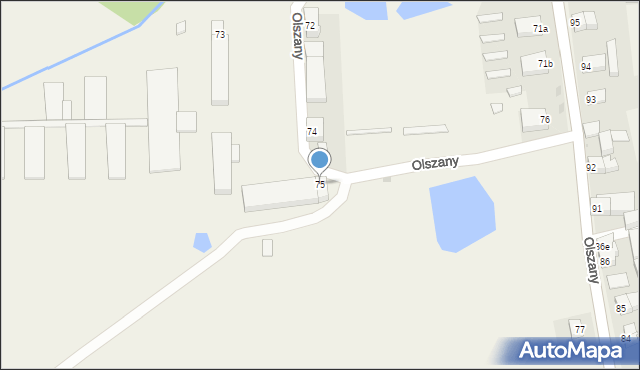 Olszany, Olszany, 75, mapa Olszany