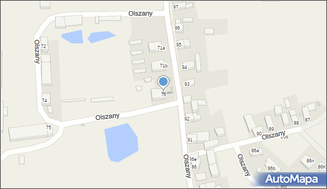 Olszany, Olszany, 76, mapa Olszany