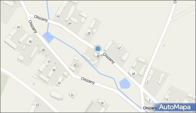 Olszany, Olszany, 46, mapa Olszany