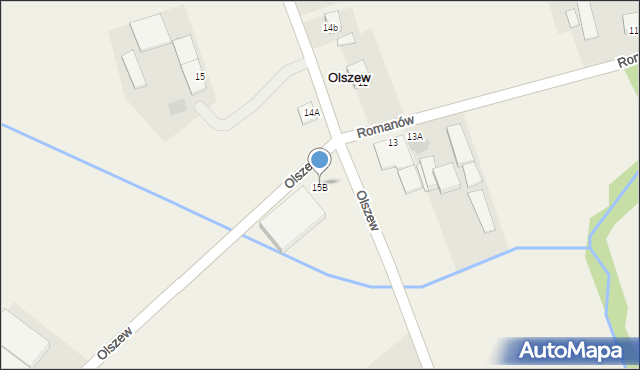 Olszew, Olszew, 15B, mapa Olszew