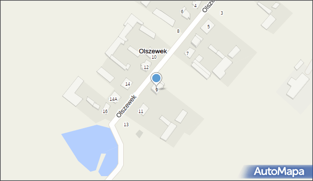 Olszewek, Olszewek, 9, mapa Olszewek