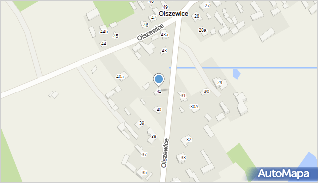 Olszewice, Olszewice, 41, mapa Olszewice