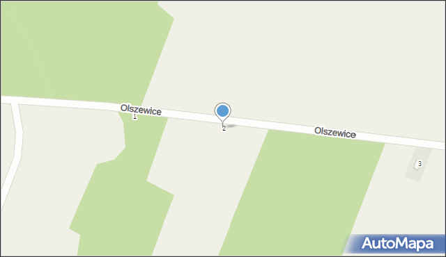 Olszewice, Olszewice, 2, mapa Olszewice