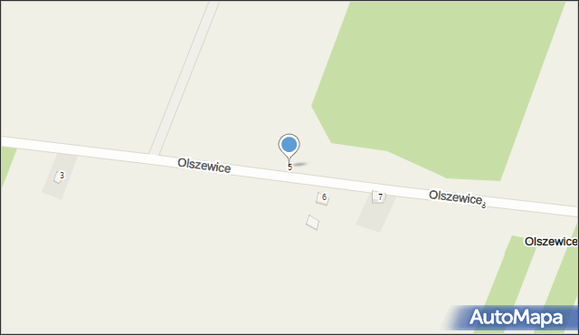 Olszewice, Olszewice, 5, mapa Olszewice