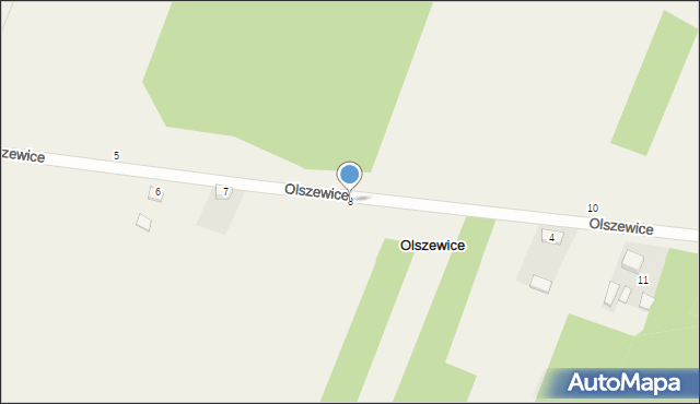 Olszewice, Olszewice, 8, mapa Olszewice