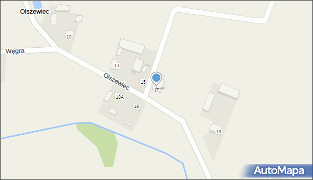 Olszewiec, Olszewiec, 17, mapa Olszewiec