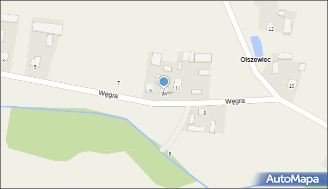 Olszewiec, Olszewiec, 9A, mapa Olszewiec