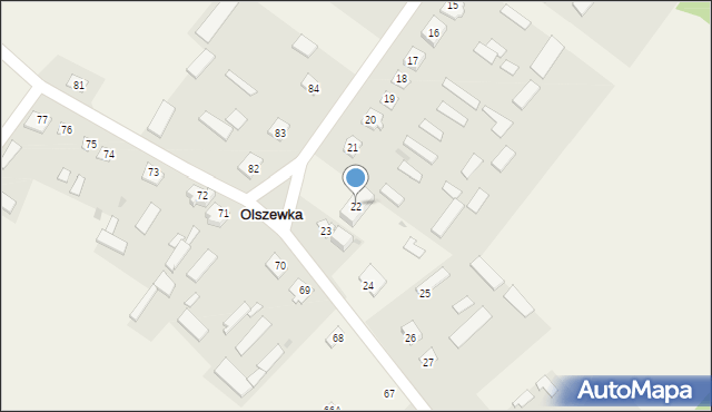 Olszewka, Olszewka, 22, mapa Olszewka