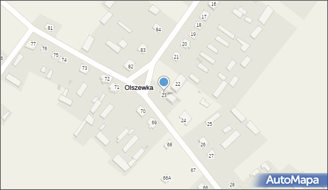 Olszewka, Olszewka, 23, mapa Olszewka