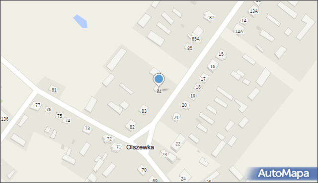 Olszewka, Olszewka, 84, mapa Olszewka