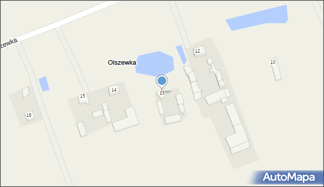 Olszewka, Olszewka, 13, mapa Olszewka