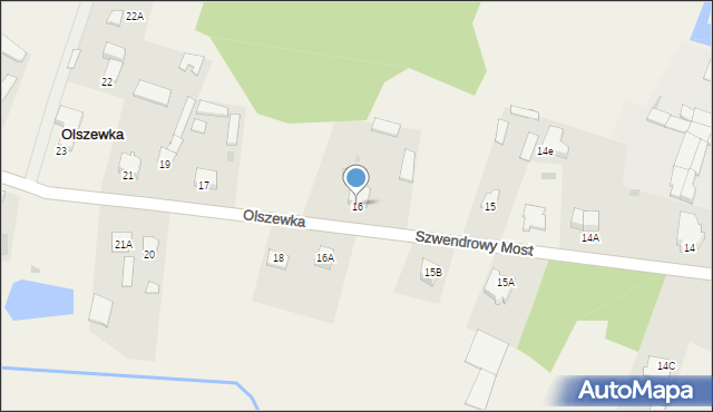 Olszewka, Olszewka, 16, mapa Olszewka