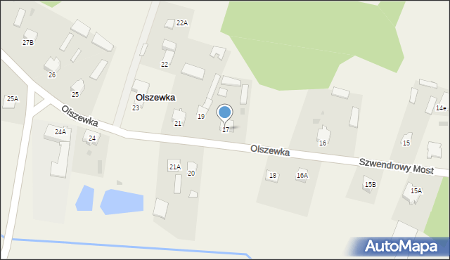 Olszewka, Olszewka, 17, mapa Olszewka