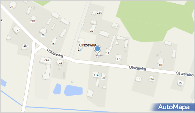 Olszewka, Olszewka, 21, mapa Olszewka