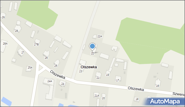 Olszewka, Olszewka, 22, mapa Olszewka