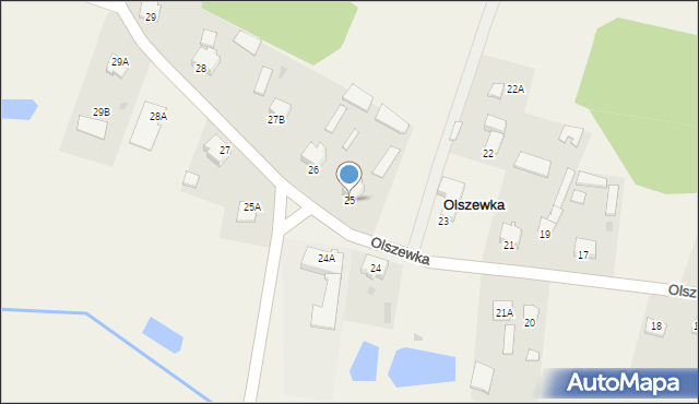 Olszewka, Olszewka, 25, mapa Olszewka