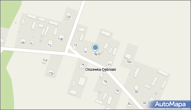 Olszewka, Olszewka, 76, mapa Olszewka