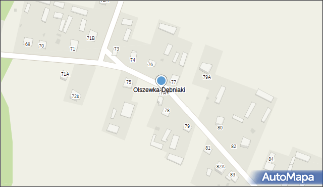 Olszewka, Olszewka, 77A, mapa Olszewka