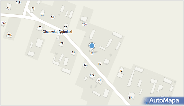 Olszewka, Olszewka, 80, mapa Olszewka