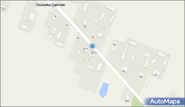 Olszewka, Olszewka, 83, mapa Olszewka