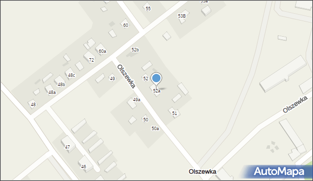 Olszewka, Olszewka, 52a, mapa Olszewka