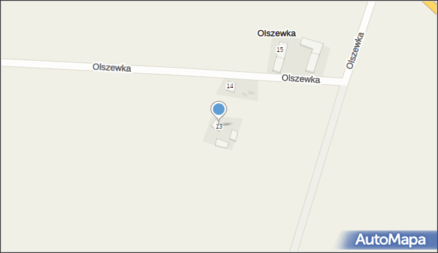 Olszewka, Olszewka, 13, mapa Olszewka