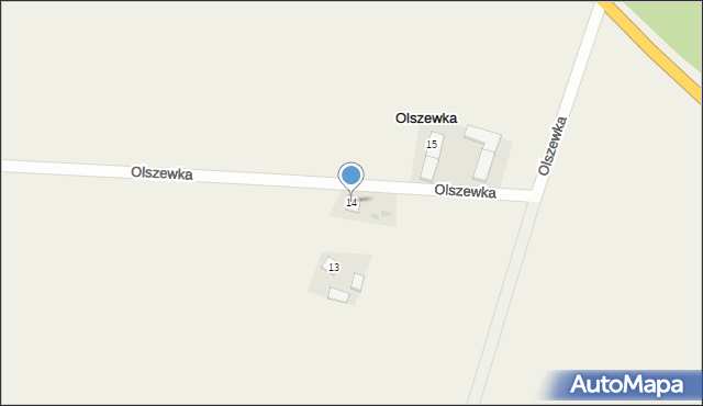 Olszewka, Olszewka, 14, mapa Olszewka