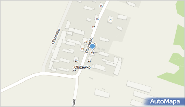 Olszewko, Olszewko, 23, mapa Olszewko