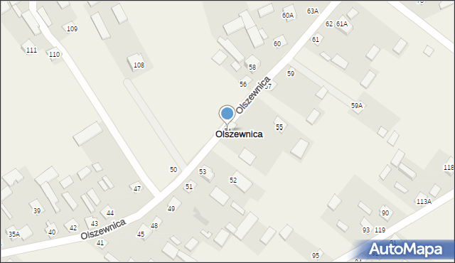 Olszewnica, Olszewnica, 54, mapa Olszewnica