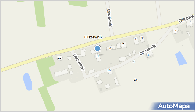 Olszewnik, Olszewnik, 11, mapa Olszewnik