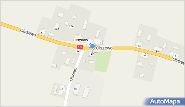 Olszewo, Olszewo, 19, mapa Olszewo