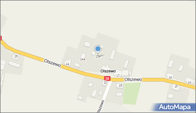 Olszewo, Olszewo, 23A, mapa Olszewo