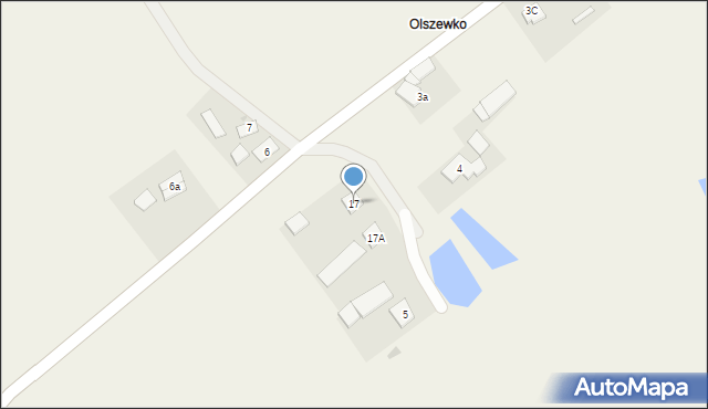 Olszewo, Olszewo, 17, mapa Olszewo