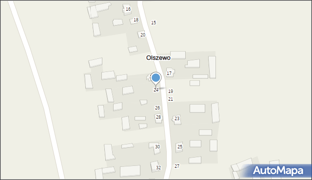 Olszewo, Olszewo, 24, mapa Olszewo