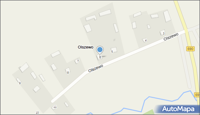 Olszewo, Olszewo, 6, mapa Olszewo