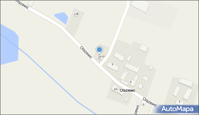 Olszewo, Olszewo, 10, mapa Olszewo