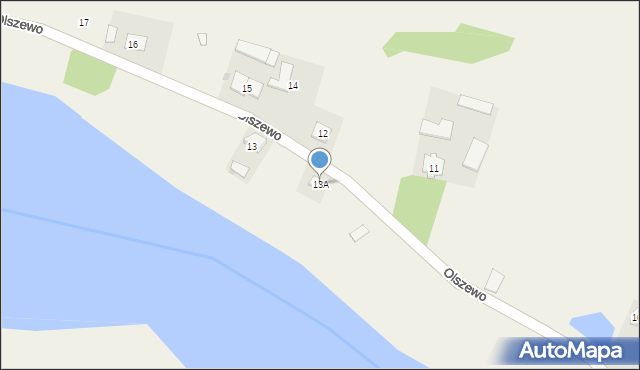 Olszewo, Olszewo, 13A, mapa Olszewo