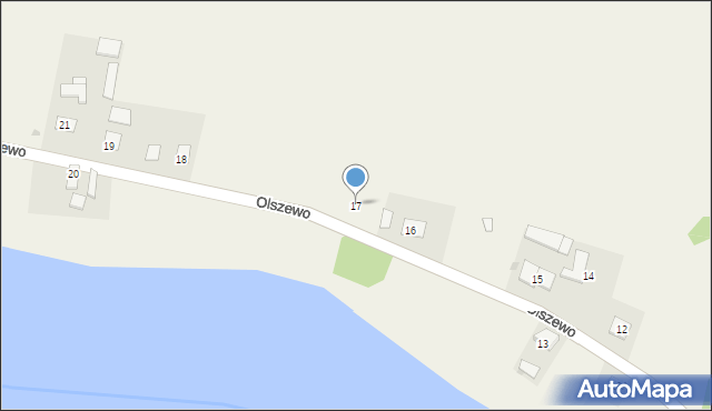 Olszewo, Olszewo, 17, mapa Olszewo