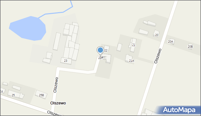 Olszewo, Olszewo, 22F, mapa Olszewo